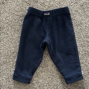 Patagonia Baby Navy Fleece Pants 3-6M